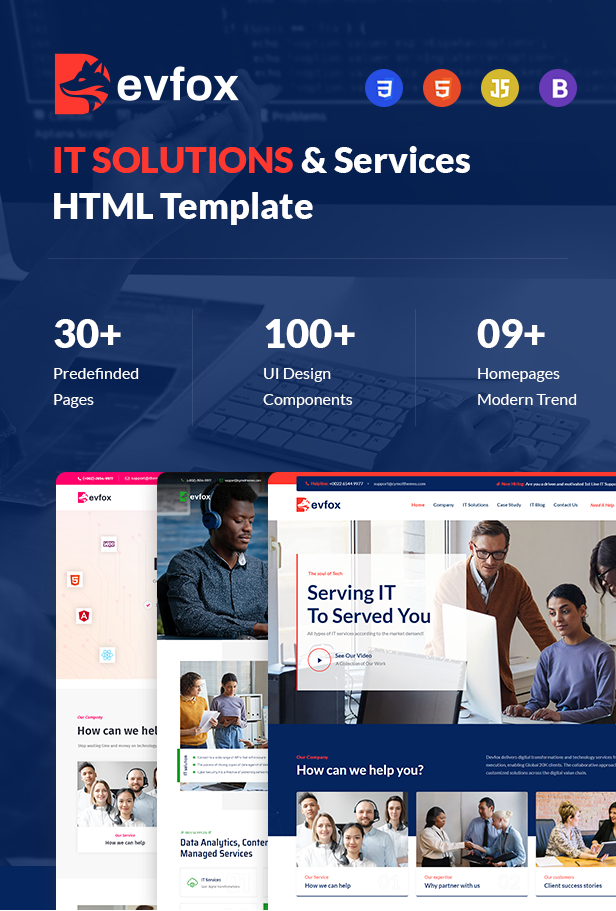 DevFox - IT Solutions and Services HTML5 Template