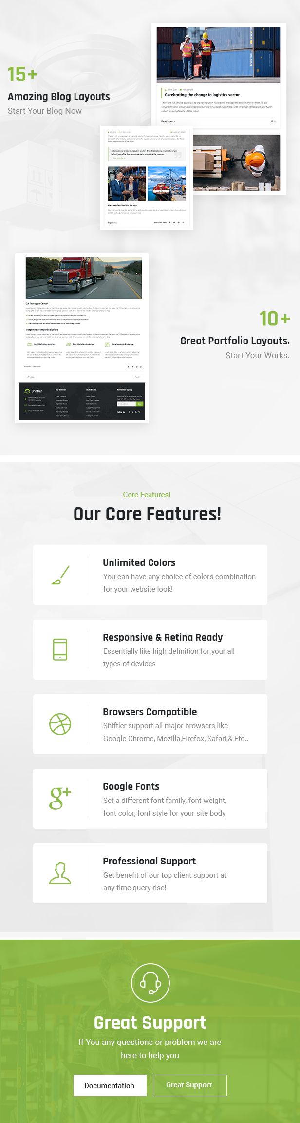 Shiftler - Transportation & Logistics Html5 Template